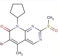 Palbociclib中间体2,6-bromo-8-cyclopentyl-2-methanesulfinyl-5-methyl-8H-pyrido[2,3-d]pyrimidin-7-one
