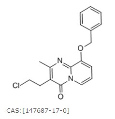 3-(2-氯乙基)-2-甲基-9-苄氧基-4H-吡啶并[1,2A]嘧啶-4-酮,9-(benzyloxy)-3-(2-chloroethyl)-2-methyl-4H-pyrido[1,2-a]pyrimidin-4-one