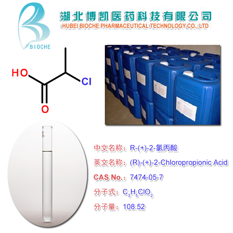 博凯厂家供应 R-(+)-2-氯丙酸 7474-05-7,R-(+)-2-Chloropropionic Acid