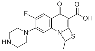 6-氟-7-哌嗪-1-甲基-4-氧代-[1,3]硫氮杂环[3,2-a]喹啉-3-羧酸,6-Fluoro-1-methyl-4-oxo-7-(1-piperazinyl)-4H-[1,3]thiazeto[3,2-a]quinoline-3-carboxylic acid