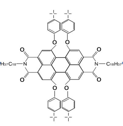 18碳苝红,荧光染料LUMAOGEN-F RDE 300替代品,1,6,7,1 2-  tetra -t- butylphenoxy - N - N' - bis(octadecyl) - perylene -  3,4,9,10 - tetracarboxylic dianhydride
