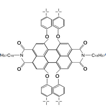 18碳苝紅,熒光染料LUMAOGEN-F RDE 300替代品,1,6,7,1 2-  tetra -t- butylphenoxy - N - N' - bis(octadecyl) - perylene -  3,4,9,10 - tetracarboxylic dianhydride