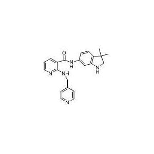 N-(3,3-dimethylindolin-6-yl)-2-(pyridin-4-ylmethylamino)nicotinamide