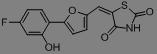 5-[[5-(4-氟-2-羥基苯基)-2-呋喃基]亞甲基]-2,4-噻唑烷二酮,(E)-5-((5-(4-fluoro-2-hydroxyphenyl)furan-2-yl)methylene)thiazolidine-2,4-dione