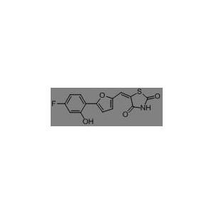 5-[[5-(4-氟-2-羟基苯基)-2-呋喃基]亚甲基]-2,4-噻唑烷二酮