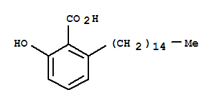 Benzoic acid,2-hydroxy-6-pentadecyl- (CAS No.16611-84-0),6-Pentadecylsalicylic aci
