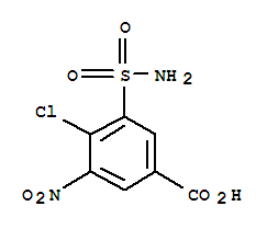 4-氯-3-硝基-5-氨磺酰基苯甲酸 Benzoic acid,3-(aminosulfonyl)-4-chloro-5-nitro- (CAS No.22892-96-2),4-Chloro-3-Nitro-5-Sulfamoyl Benzoic Acid