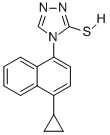 Lesinurad中间体,4-(4-Cyclopropylnaphthalen-1-yl)-1H-1,2,4-triazole-5(4H)-thione