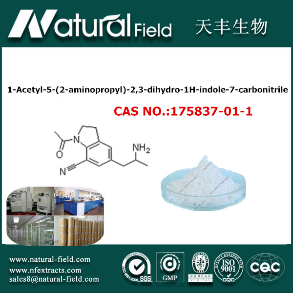 1-Acetyl-5-(2-aminopropyl)-2,3-dihydro-1H-indole-7-carbonitrile,1-Acetyl-5-(2-aminopropyl)-2,3-dihydro-1H-indole-7-carbonitrile