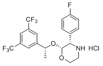 (2R,3S)-2-{(1R)-1-[3,5-二(三氟甲基)苯基]乙氧基}-3-(4-氟苯基)吗啡啉盐酸盐,(2R,3S)-2-{(1R)-1-[3,5-Bis(trifluoromethyl)phenyl]ethoxy}-3-(4-fluorophenyl)morpholine hydrochloride