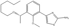 (S)-4-(3-(1-(正己氧基）乙基）-2-甲氧基苯基）噻唑-2-胺,(S)-4-(3-(1-(hexyloxy)ethyl)-2-methoxyphenyl)thiazol-2-amine