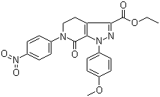 536759-91-8 阿哌沙班中間體,4,5,6,7-Tetrahydro-1-(4-methoxyphenyl)-6-(4-nitrophenyl)-7-oxo-1H-pyrazolo[3,4-c]pyridine-3-carboxylic acid ethyl ester