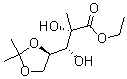 (2S,3R)-3-((4R)-2,2-二甲基二氧杂戊环-4-基)-2-甲基-2,3-二羟基丙酸乙酯,(2S,3R)-3-((4R)-2,2-Dimethyldioxolan-4-yl)-2-methyl-2,3-dihydroxypropanoic acid ethyl ester