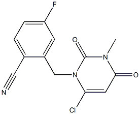 2-[(6-氯-3,4-二氢-3-甲基-2,4-二氧代-1(2H)-嘧啶基)甲基]-4-氟苯甲腈,2-((6-chloro-3-Methyl-2,4-dioxo-3,4-dihydropyriMidin-1(2H)-yl)Methyl)-4-fluorobenzonitrile