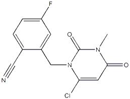 2-[(6-氯-3,4-二氢-3-甲基-2,4-二氧代-1(2H)-嘧啶基)甲基]-4-氟苯甲腈
