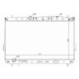 Car Radiator For Hyundai/Trajet -- 25310-3A200