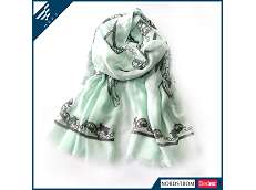 .Poly Print Scarf