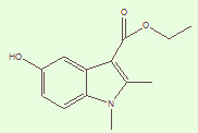 美卡比酯,1,2-dimethyl-5-hydroxyindole-2-carboxylat