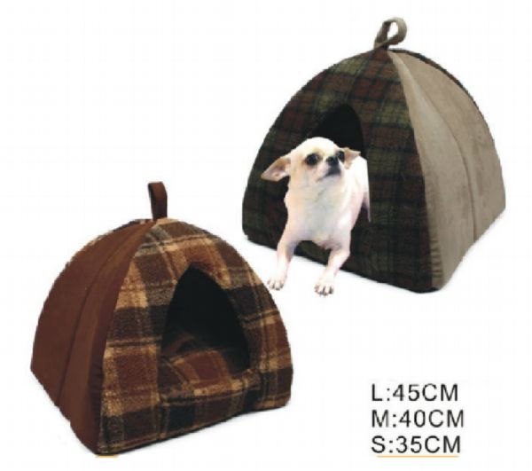 Soft Fabric Plush Fur Pet Dog House