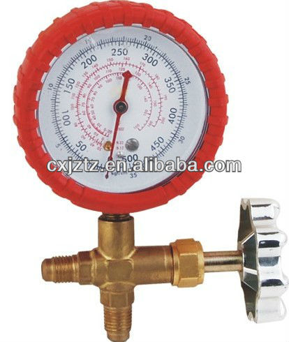 63mm Freon Manometer With Valve For Refrigeration,63mm Freon Manometer With Valve For Refrigeration