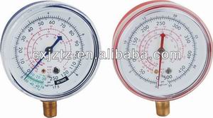 63mm Screw Window Blue /Red Steel Case Freon Manometer,63mm Screw Window Blue /Red Steel Case Freon Manometer