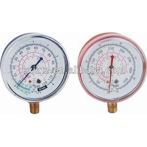 63mm Screw Window Blue /Red Steel Case Freon Manometer