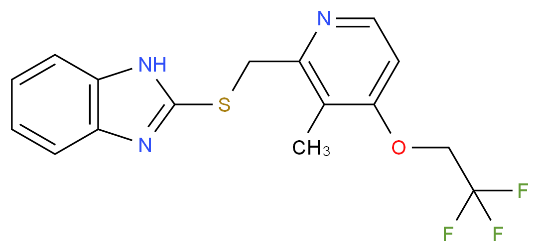 2-[3-甲基-4-(2,2,2-三氟乙氧基)-2-吡啶]甲基硫基-1H-苯并咪唑,2-[[[3 methyl-4-(2,2,2 trifluoroethoxy) 2-pyridyl]-methyl] thio]-1H-benzimidazole