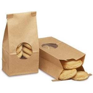 Paper Plastic Bakery Flat Bottom Bags