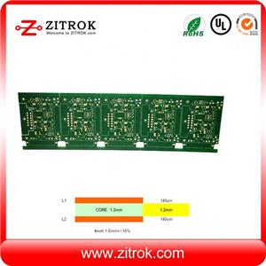 Heavy copper with 140um thickness High TG170 Immersion gold double-sided board