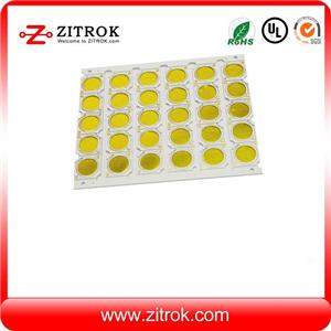 Aluminum Single-side Immersion gold PCB with White soldermask