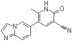 奥普力农,5-(Imidazo[1,2-a]pyridin-6-yl)-6-methyl-2-oxo-1,2-dihydropyridine-3-carbonitrile