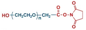 OH-PEG-NHS 羟基聚乙二醇 琥珀酰亚胺乙酸酯,Hydroxyl-PEG- Succinimidyl Carboxymethyl ester