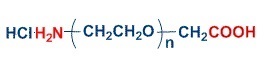COOH-PEG-NH2. HCl 羧酸聚乙二醇胺盐酸盐,Carboxymethyl-PEG  -Amine.HCl Salt