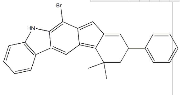 2-溴-7,7-二甲基-5-苯基-茚[2,1-b]并咔唑,2-BroMo-5,7-dihydro-7,7-diMethyl-5-phenyl-indeno[2,1-b]carbazole