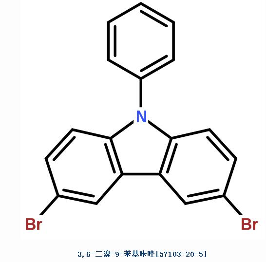 3,6-二溴-9-苯基咔唑,3,6-DIBROMO-9-PHENYLCARBAZOLE