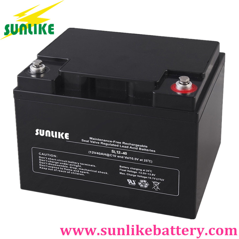 Rechargeable Deep Cycle UPS Battery 12V50ah for Energy Storage,Lead Acid Battery SL12-50