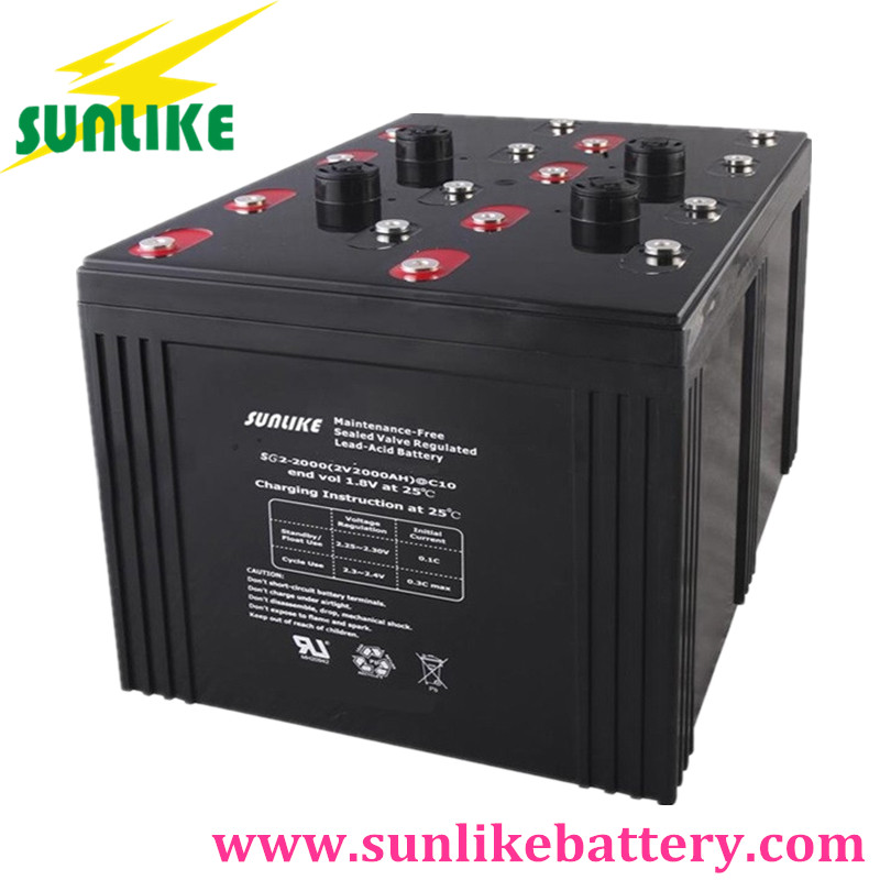 Lead Acid 2V2000ah Storage Maintenance Free Battery for Power Station,Lead Acid Battery SL2-2000