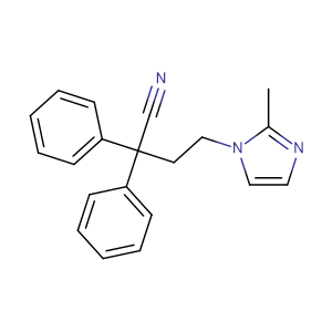 4-（2-甲基1-咪唑基）-2，2-二苯基丁腈,4-(2-Methyl-1H-imidazol-1-yl)-2,2-diphenylbutanenitrile