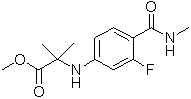 N-[3-氟-4-[(甲基氨基)羰基]苯基]-2-甲基丙氨酸甲酯,N-[3-Fluoro-4-[(methylamino)carbonyl]phenyl]-2-methylalanine methyl ester