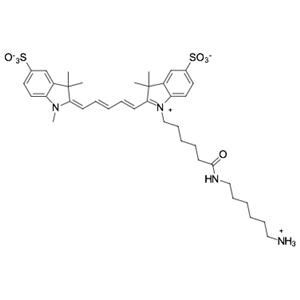 Sulfo-Cyanine5 amine，Sulfo-Cy5 NH2，氨基活性染料