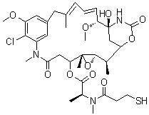 N2'-去乙酰基-N2'-(3-巯基-1-氧代丙基)美登素,N2'-Deacetyl-N2'-(3-mercapto-1-oxopropyl)maytansine;DM 1