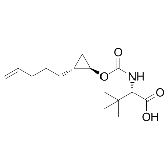 Grazoprevir Intermediate; L-Valine, 3-Methyl-N-[[[(1R,2R)-2-(4-penten-1-yl)cyclopropyl]oxy]carbonyl]-,Grazoprevir Intermediate; L-Valine, 3-Methyl-N-[[[(1R,2R)-2-(4-penten-1-yl)cyclopropyl]oxy]carbonyl]-