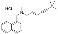 盐酸特比萘芬,Terbinafine hydrochloride;(E)-N-(6,6-Dimethyl-2-hepten-4-ynyl)-N-methyl-1-naphthalenemethanamine monohydrochloride