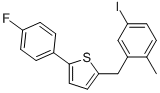 2-(4-氟苯基)-5-[(5-碘-2-甲基苯基)甲基]噻吩,2-(4-Fluorophenyl)-5-[(5-iodo-2-Methylphenyl)methyl]thiophene