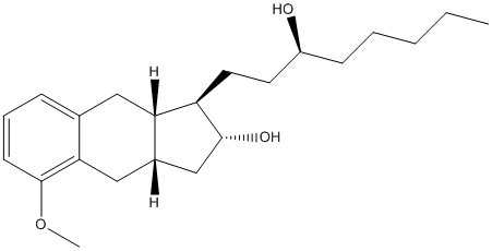 (1R,2R,3AS,9AS)-2,3,3A,4,9,9A-六氢-1-[(3S)-3-甲氧基辛基]-1H-苯并[F]茚-2,5-二醇,(1R,2R,3aS,9aS)-1-[(3S)-3-hydroxyoctyl]-5-methoxy-2,3,3a,4,9,9a-hexahydro-1H-cyclopenta[b]naphthalen-2-ol