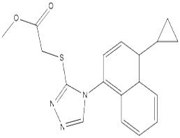 2-[[4-(4-环丙基萘-1-基)-4H-1,2,4-三唑-3-基]硫基]乙酸甲酯