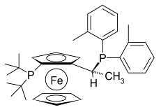 (1R)-1-[双(1,1-二甲基乙基)膦]-2-[(1R)-1-[双(2-甲基苯基)膦]乙基]二茂铁(符合 CAS 标准),(R)-1-[(S)-2-(DI-TERT.-BUTYLPHOSPHINO)FERROCENYL]ETHYLBIS(2-METHYLPHENYL)PHOSPHI