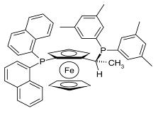 (2R)-1-[(1R)-1-[双(3,5-二甲基苯基)膦]乙基]-2-(二-1-萘基膦)二茂铁(符合 CAS 标准),(R)-1-{(S)-2-[DI(1-NAPHTHYL)PHOSPHINO]FERROCENYL}ETHYLDI(3,5-XYLYL)PHOSPHINE