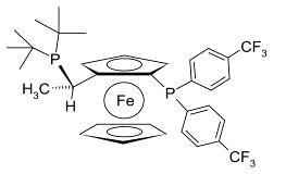 (S)-1-{(RP)-2-[雙[4-(三氟甲基)苯基]膦]二茂鐵基}乙基-二叔丁基膦,(S)-1-[(R)-2-Di-(3,5-bis(trifluoromethyl)phenyl)phosphino)-ferrocenyl]-ethyl-di-(3,5-xylyl)-phosphine