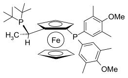 (2S)-1-[(1S)-1-[雙(1,1-二甲基乙基)膦]乙基]-2-[雙(4-甲氧基-3,5-二甲苯基)膦]二茂鐵(符合 CAS 標(biāo)準(zhǔn)),(S)-1-[(R)-2-[BIS(4-METHOXY-3,5-DIMETHYLPHENYL)PHOSPHINO]FERROCENYL}ETHYLDI-TERT